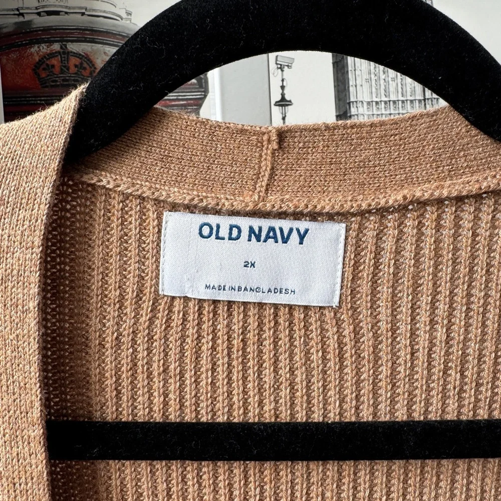 Old Navy Women's Brown Open Front Cardigan. Size 2X
